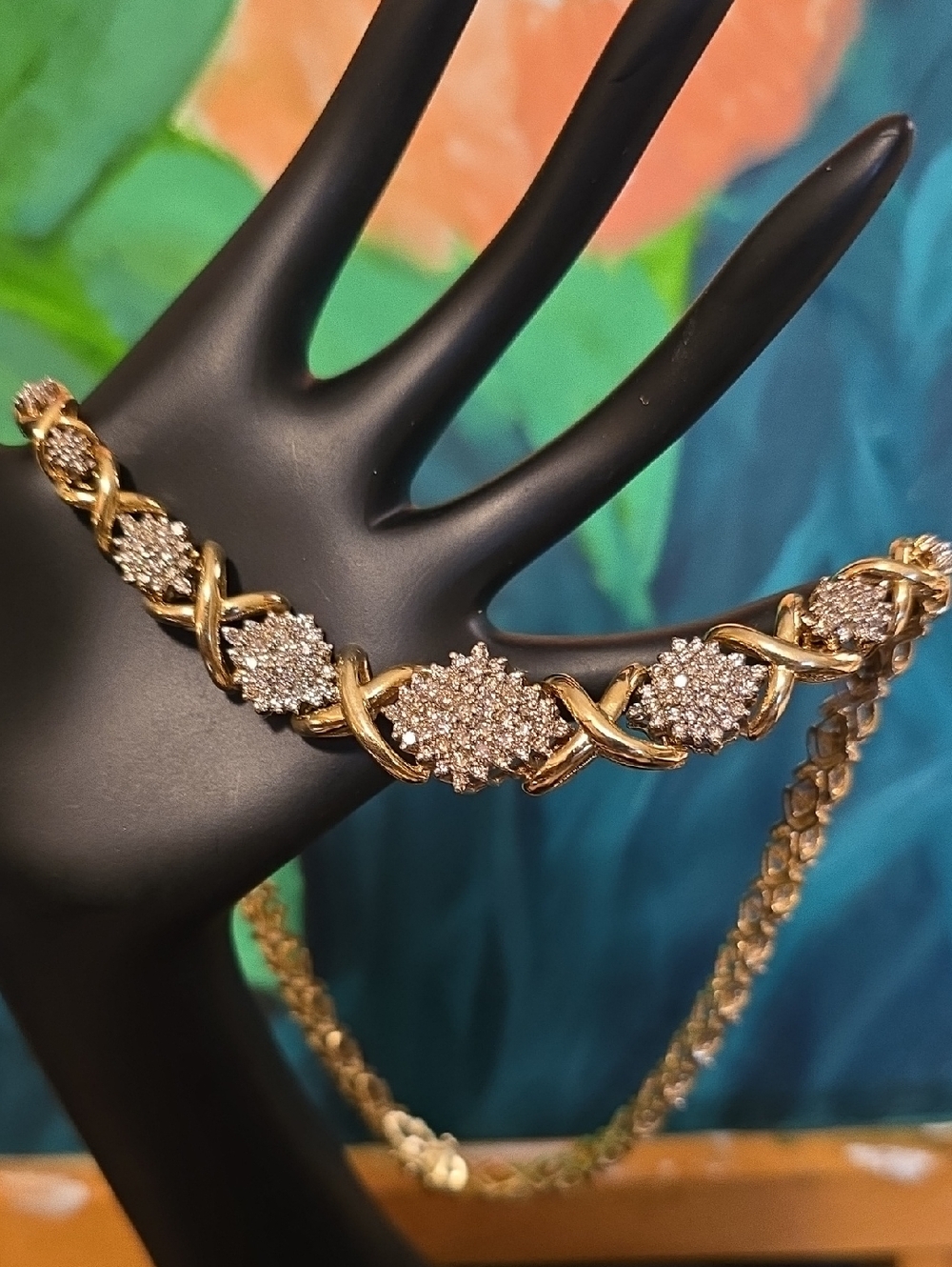 10k Hugs & Kisses GENUINE Diamond Necklace
